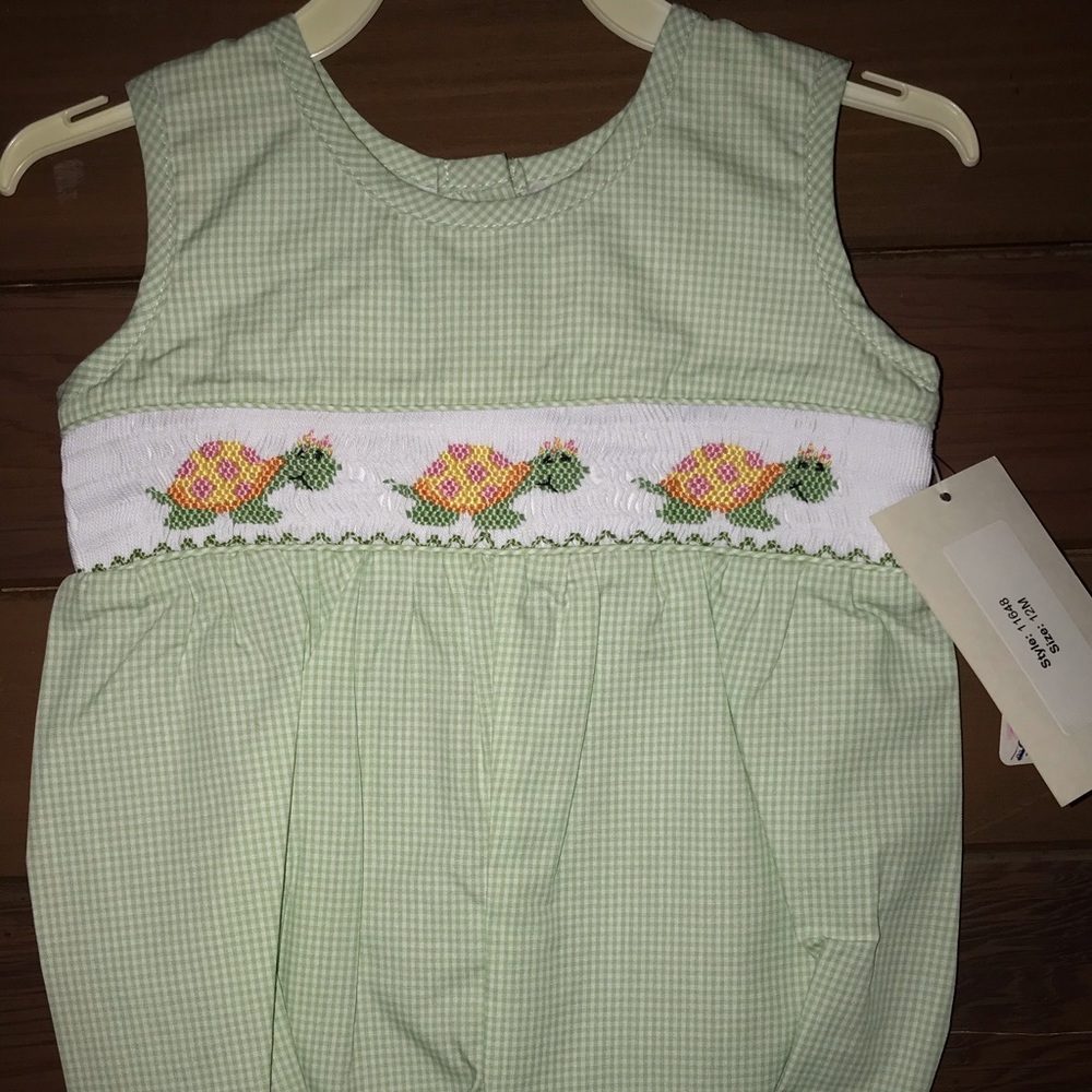 Turtle Smocked Bubble